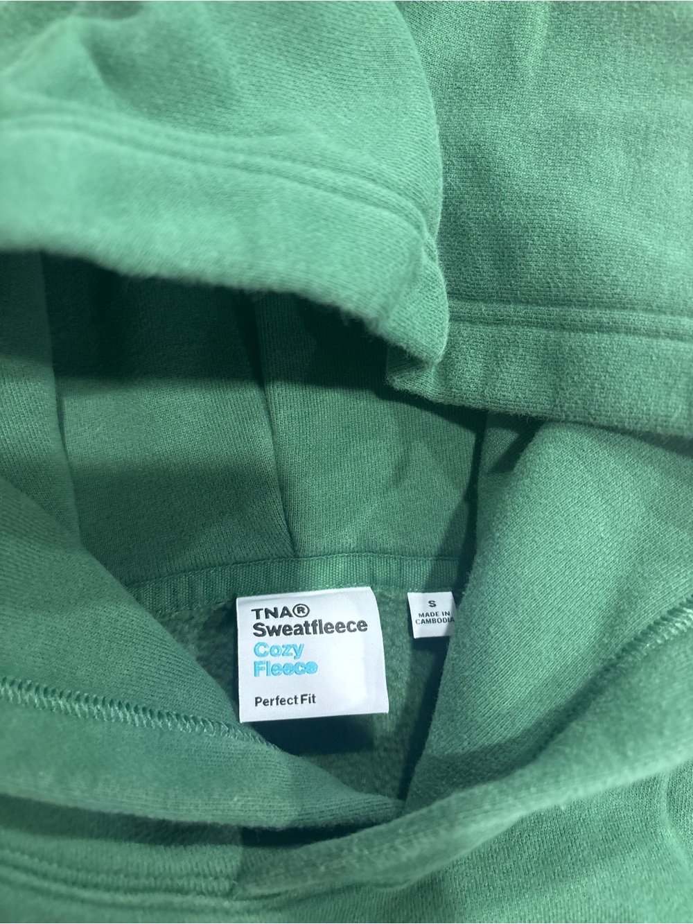 TNA Men's Forest Green Pullover Hoodie - Picture 2 of 2